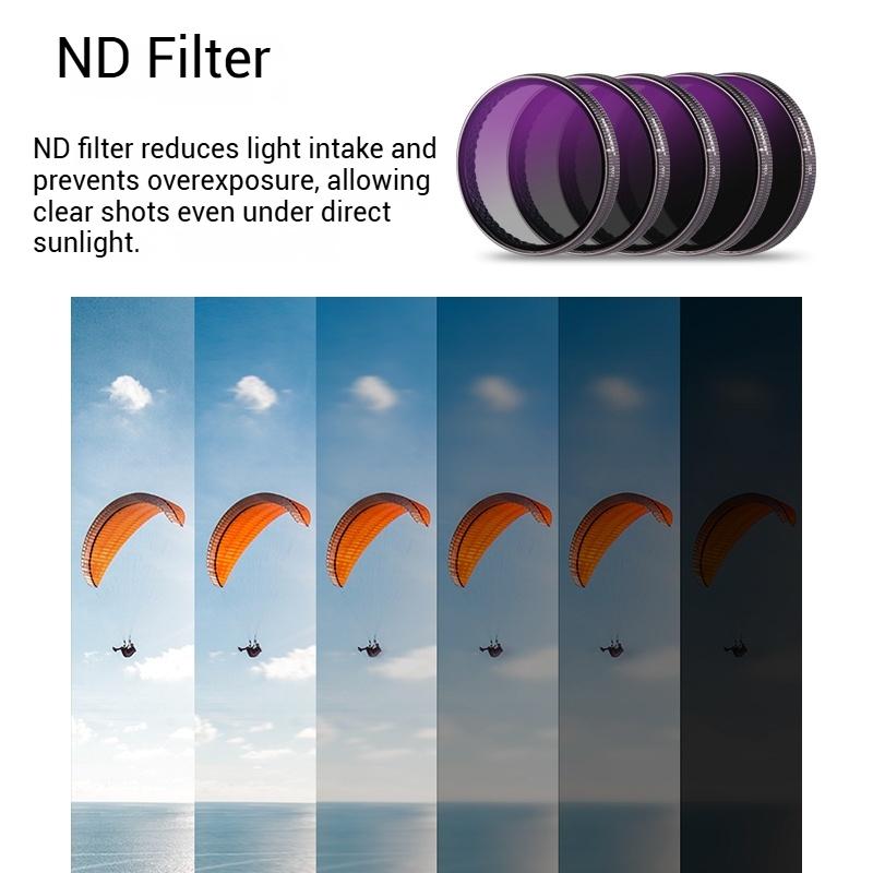 For DJI OSMO Action 6 Filter CPL Polarizer ND 8/16/32 Black Soft Len Filters Kit Quick Disassembly Action Camera Accessories
