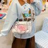 New Y2k Cute Anime Ita Bag JK Two-dimensional Crossbody Bag Lolita Girl Transparent Shoulder Bag Otaku DIY Comic Display Handbag