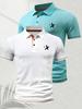 2pcs-Y758 Men's Polo Shirt - Quick-Drying, Golf Shirts for Men Summer Fashion for Business Casual Daily Wear