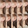 Simple Exaggerated Large Circle Hoop Earrings for Women Personality Trendy Plain Ring Earrings Jewelry Multiple Sizes Available