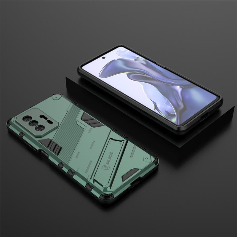 Shockproof Case For Xiaomi Redmi 10 9T 9A 9C Note 9 Pro 10S 10T Mi 11 Lite 11T POCO X3 NFC GT F3 Rugged Armor Stand Holder Cover