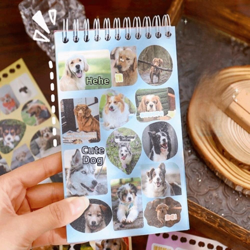DIY Decorative Pets Sticker Book DIY Handbook Stickers  Journaling Scrapbooking Decoration