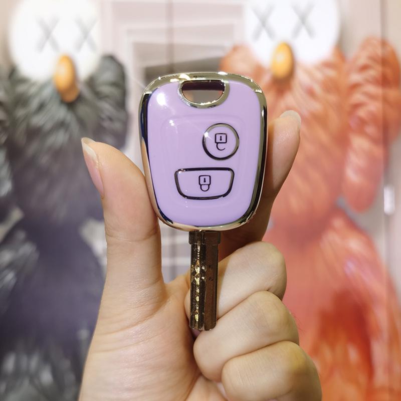 BYD F0 Key Case: High-Grade Unisex Cover with Buckle for Straight Bar Key