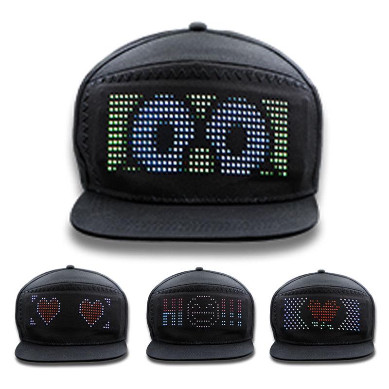 Hot Selling LED Bluetooth Hat: Customizable Multi-Color & Multi-Graphic Luminous Design SL014