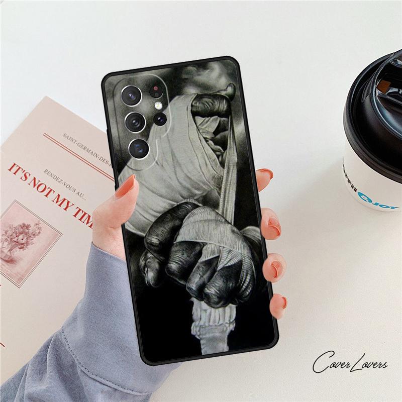 Muay Thai Kickboxing Fight Phone Case For Samsung Galaxy S24 S25 S23 S22 Ultra Note 10 20 Plus S20 S21 FE Cover