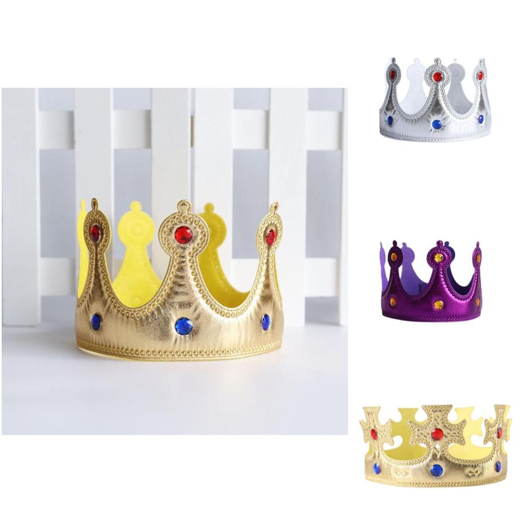 Golden King Crown For Halloween Children's Birthday Party Decorations Wholesale Crown Hat Headpiece