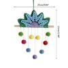 Rainbow Tapestry Boho Tassel Wall Ornament for Living Room Bedroom Wedding