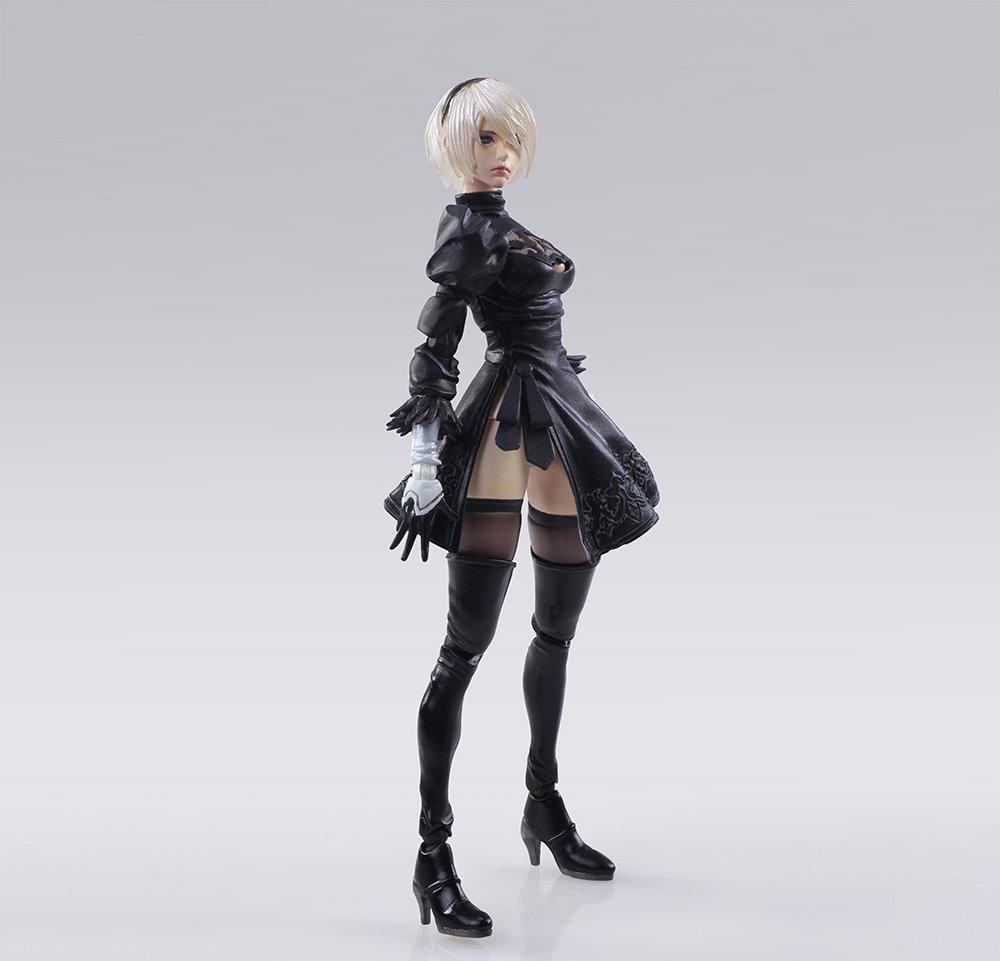 Nier Automata Bring Arts 2B & Machine Lifeform (Set of 2) Painted PVC Movable Figure