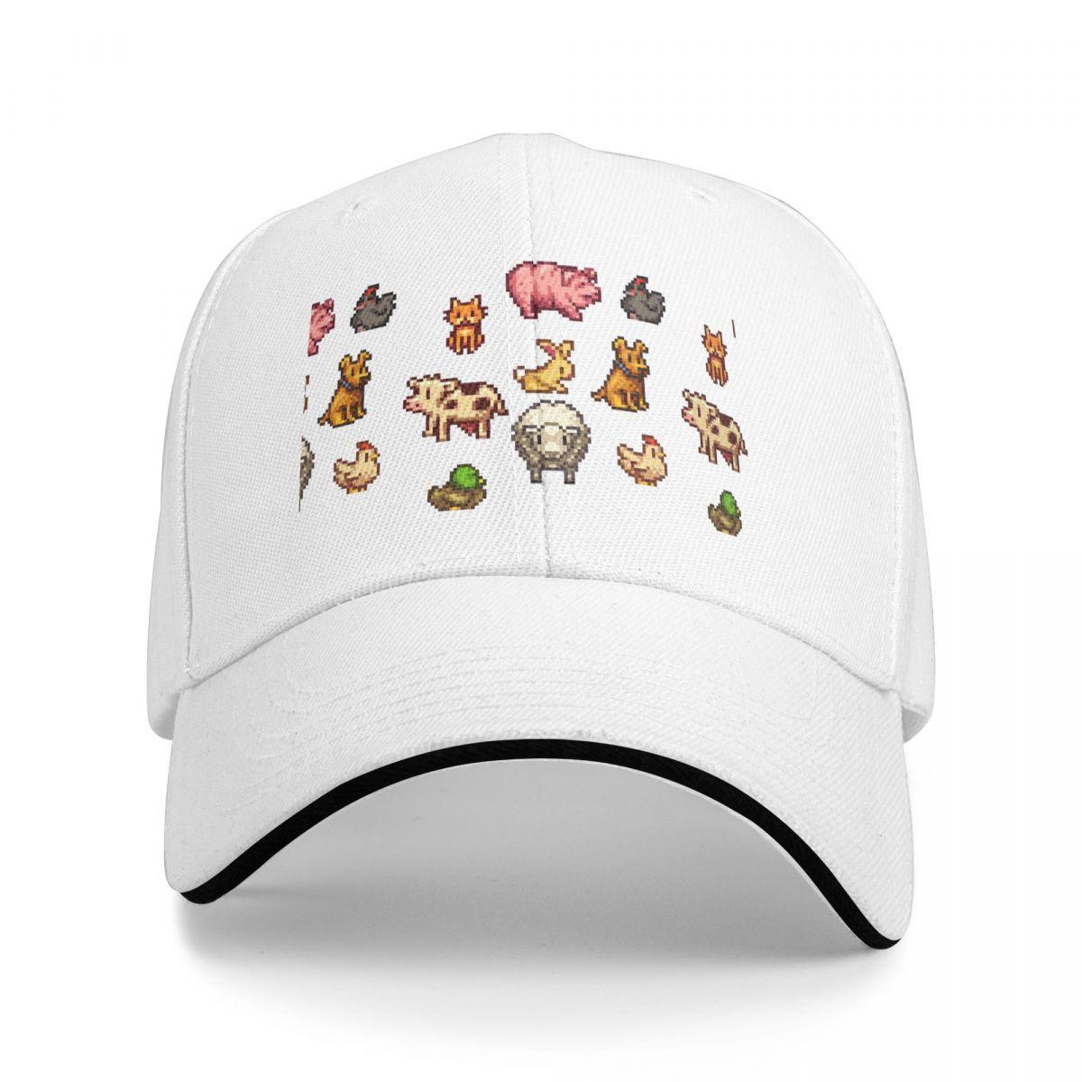 

Кепки бейсболки Stardew Valley Snapback Модні бейсболки Дихаючі Повсякденні Кепки Для вулиці Унісекс One Size