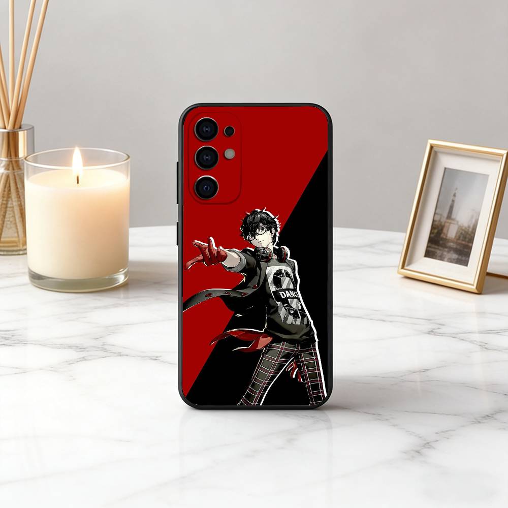 

P-Persona 5 COOL Anime Phone Case For Samsung S25,S24,S21,S22,S23,S30,Ultra,S20,Plus,Fe,Soft Silicone Black Cover Samsung S24ULTRA