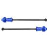 1pair Front Rear Drive Shaft CVD Dogbone Upgrade Part for TRAXXAS XMAXX 1 5 Car (Navy Blue)