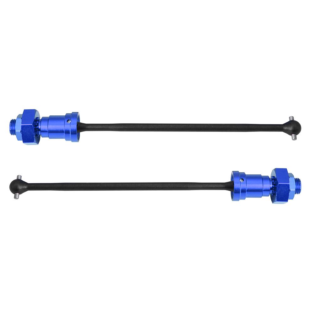 1pair Front Rear Drive Shaft CVD Dogbone Upgrade Part for TRAXXAS XMAXX 1 5 Car (Navy Blue)