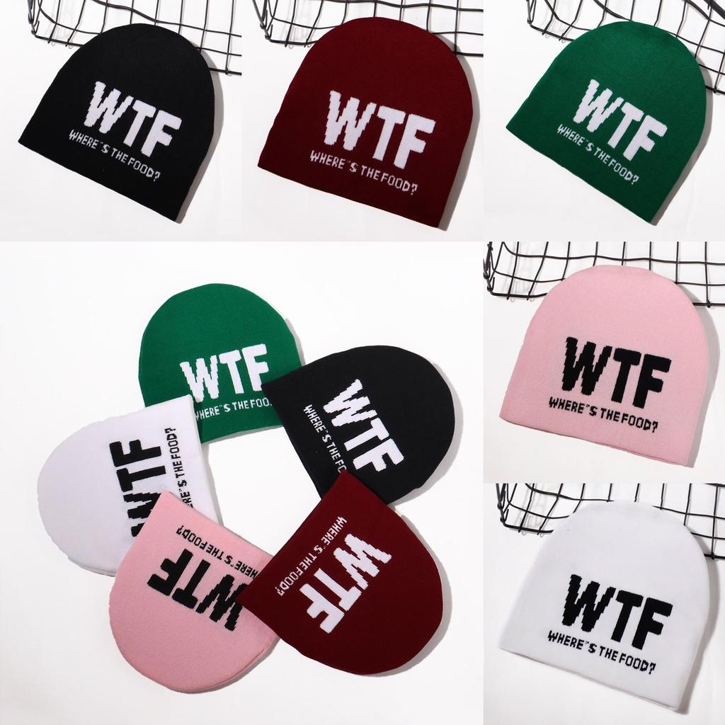 Knit Hat For Men Women Warm Beanie With Alphabet Letters For Streetwear Fashion