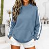 Women's Fashion V-Neck Long Sleeve Sweatshirt Casual Top