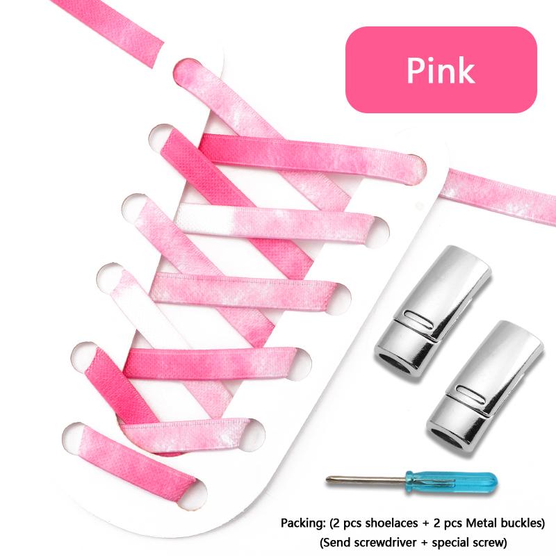Magnetic Lock Shoe Laces Rainbow Elastic Laces Sneakers No Tie Shoelaces Without Ties Shoelace for Shoes Adults Kids Shoestrings