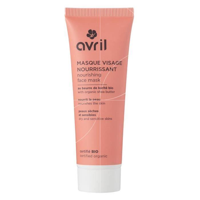 Masque visage nourrissant - AVRIL BEAUTÉ - 50 ml - Peaux sèches et sensibles - Bio - Sans parabène