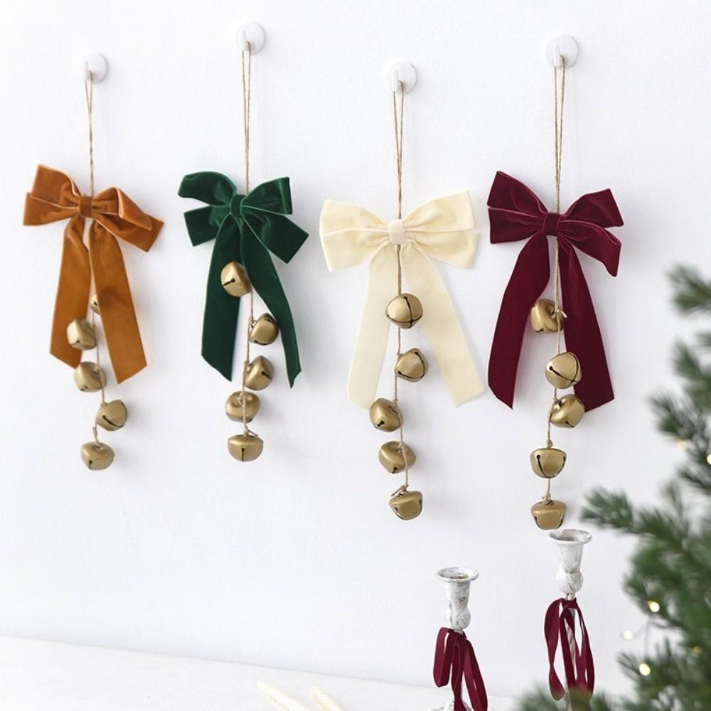 Multi‑Color Christmas Bell Pendant Christmas Tree Hanging Bells Holiday Window Decor