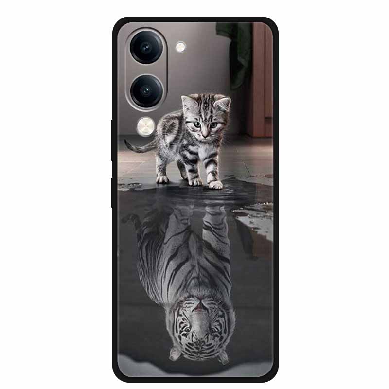 For Vivo Y29s Case Phone Cover Black Silicone Soft Case for Vivo Y19s GT Cover 6.74" Shell Dustproof Coque VIVO Y19sGT Y29 S 5G