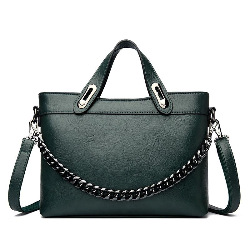 Simple Fashion Handbag Large Capacity Chain Single Shoulder Crossbody Bag Retro Casual Bag