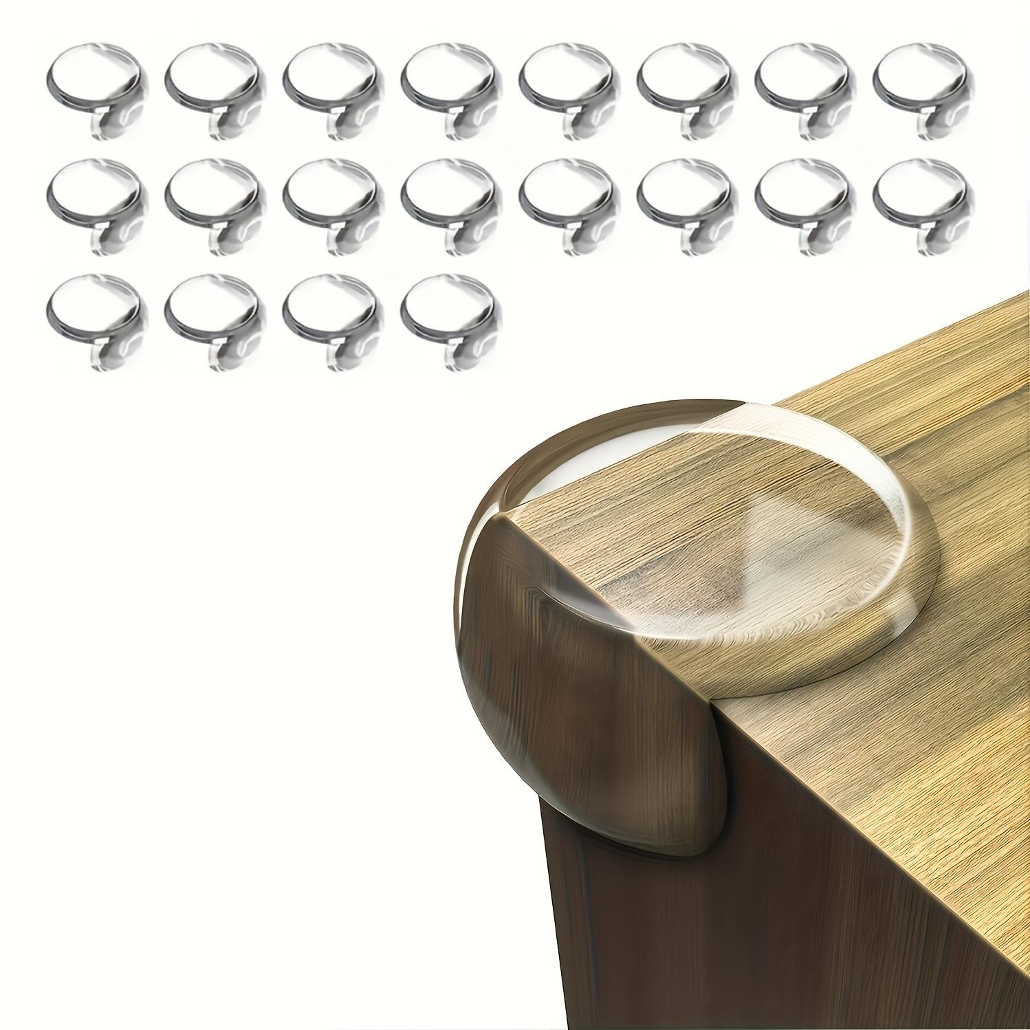 20Pcs Safety Corner Protectors - Silicone Edge Buffers Non-Toxic Furniture Protectors Suitable For Tables Chairs Beds - Transparent Design Gift 20Pcs
