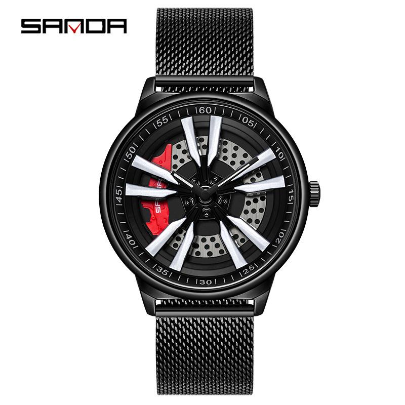 Новое время для бега, модные простые подростковые индивидуальные тенденции, атмосфера, студенческие мужские часы, кварцевые часы чёрный