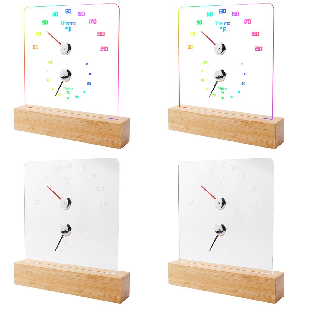 2-in-1 Innen-Holz-Thermo-Hygrometer Thermometer Hygrometer Dampfbad Saunaraum Zubehör