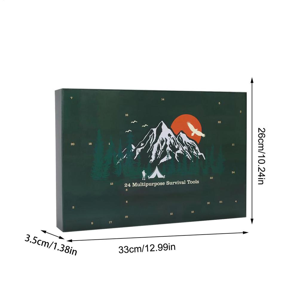 Advent Calendar Survival Kits for Men 24 Day Advent Countdown Calendar for Adult Men's Weather-Resistant Christmas 2026