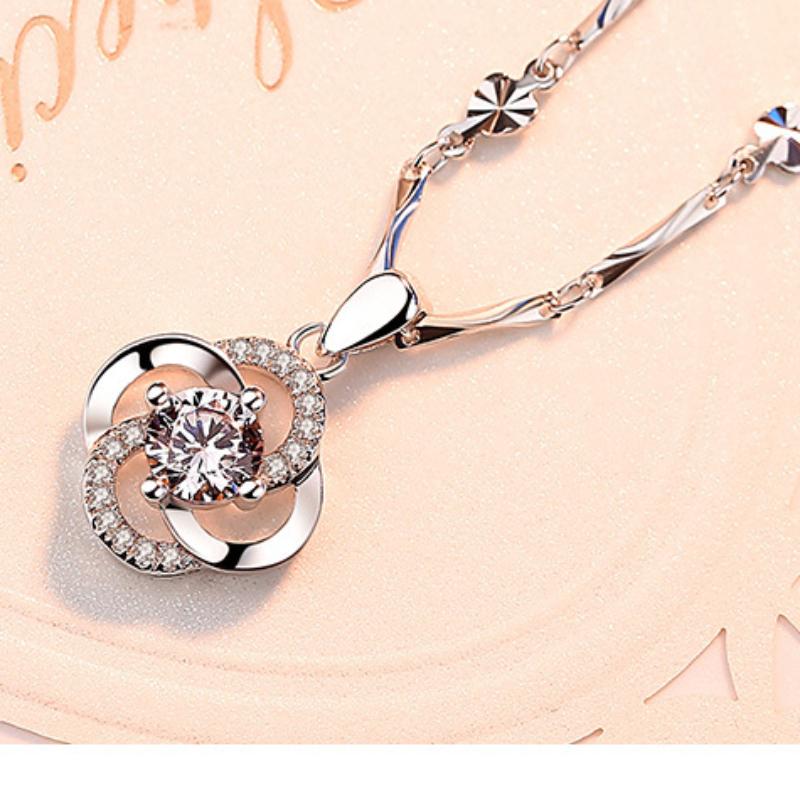 

SACE GEMS женский кулон из медного сплава с цирконом, модный подарок белый