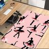 Ballett Bedruckter Teppich, für Bürostuhl Wohnzimmer Schlafzimmer Küchenraum Dekor Geschenke.
