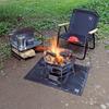 Captain Stag Ug 3316 [Bonfire Stand Sheet  Bonfire Sheet  Bonfire Mat  80 X 60 Cm  Insulated  Heat Resistant  700  C  Glass Fiber  blaCk]