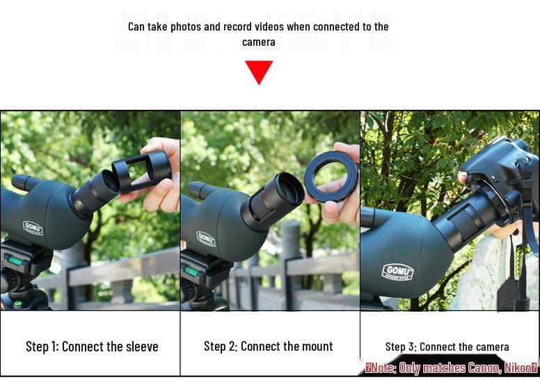GOMU HD 20-60x70 Waterproof Monocular Telescope for Birdwatching