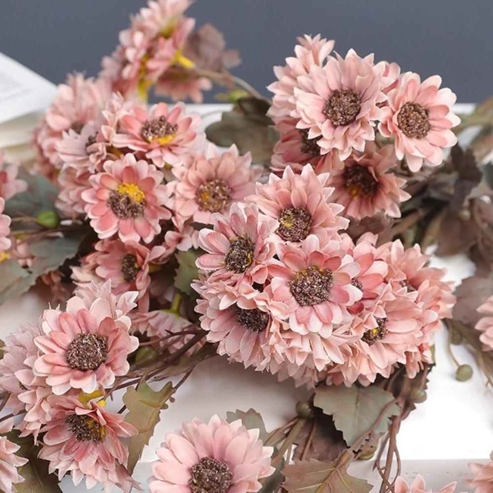 Eco-Friendly Artificial Daisy Flowers Lifelike Silk Flowers Fake Chamomile Flowers Home Decor