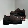 Men's 2025 Spring Genuine Leather Casual Shoes - Breathable Big Toe, Thick Sole, Low-Top Martin Boots