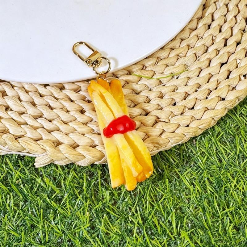 Realistic Food Keychain Set PVC Mini Crab Lobster Keyring Creative Novelty Fun Gift for Car Key Backpack Lovers Friend Party Decoration
