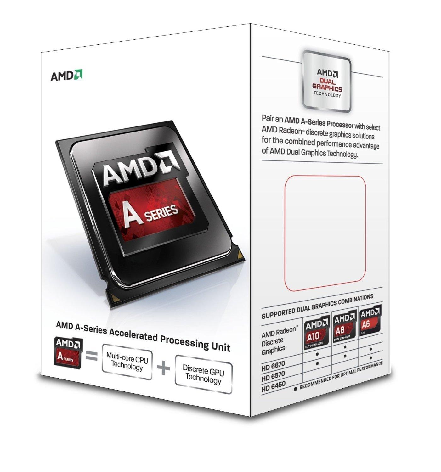 

AMD A8 6500 Socket FM2 TDP 65W GPU HD8570D AD6500OKHLBOX A-Series 3.5GHz×4