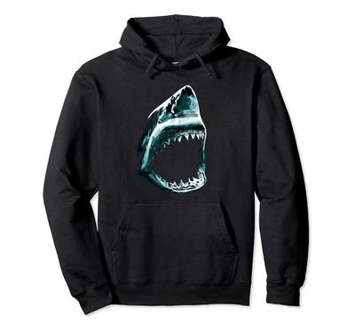 A Big Scary Shark Hoodie Perfect for Summer Magazines and Shark Lovers