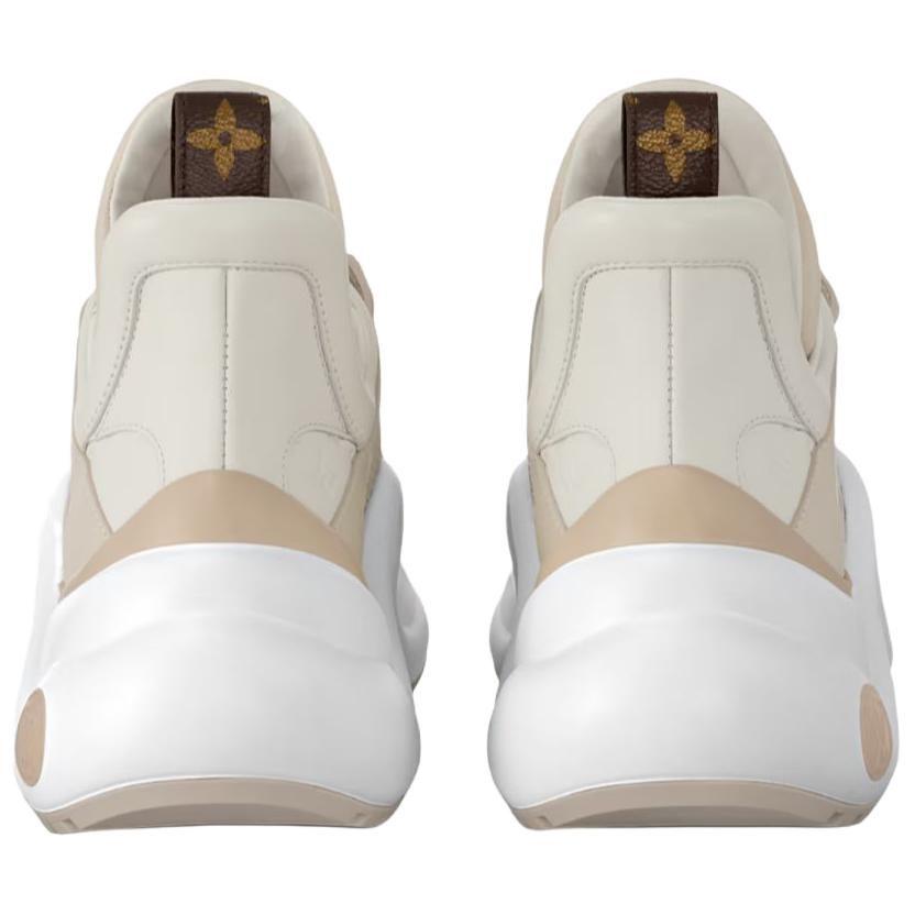 Louis Vuitton Archlight Cow Leather Low Top Chunky Sneakers 5cm Women's Beige 1AD27I
