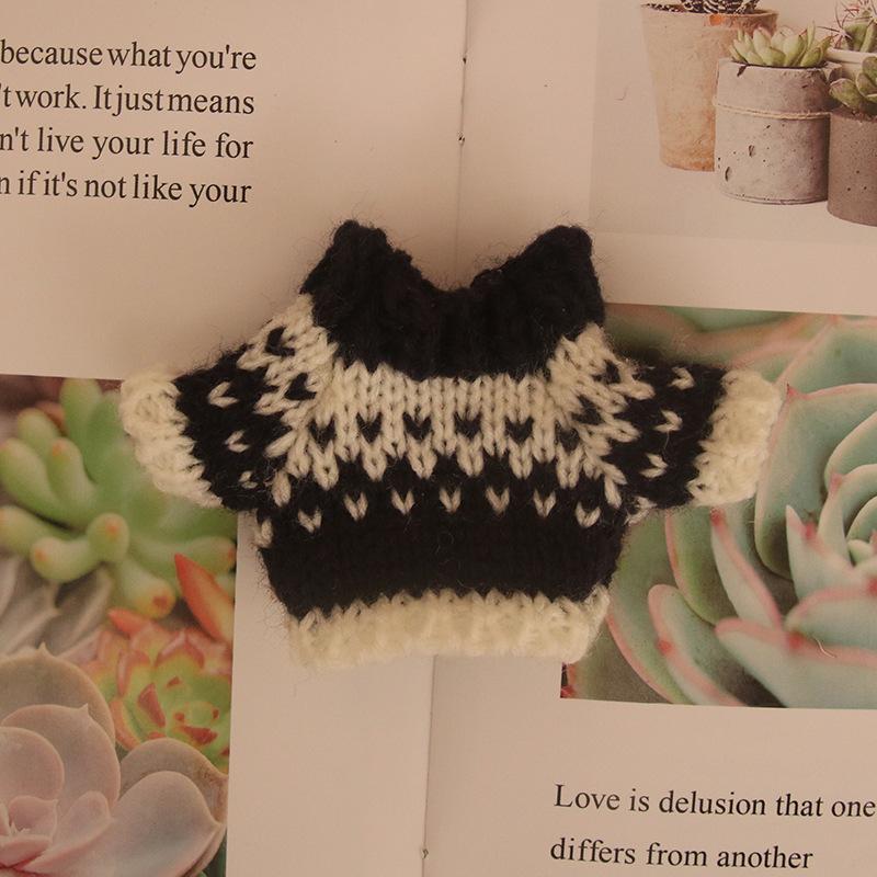 

Свитер для щенка Аксессуары для маленькой куклы Игрушечная кукла Маленькая одежда чёрный