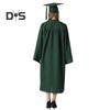 1 Set Unisex Graduation Robe Hat Set Front Zipper Loose Tassel 2024 Year Tag College Bachelor Doctor Master Graduation Ceremony Gown Cap Tassel Set