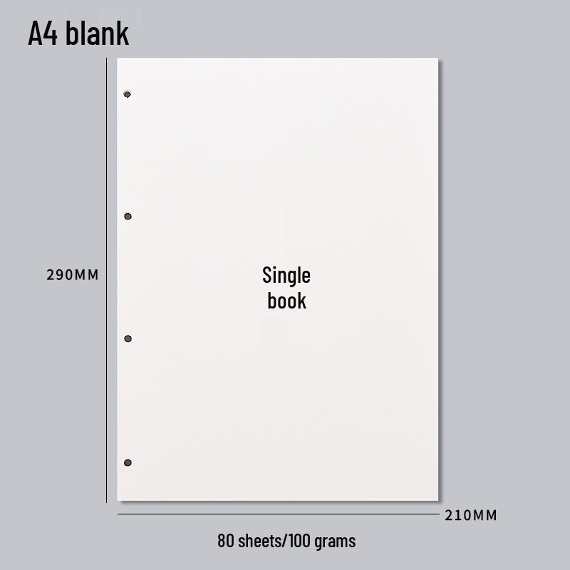 A5 Loose-Leaf Detachable Error Notebook with 6-Hole A4 Paper, Clip-On Shell, and A6 Inner Page Buckle Ring.