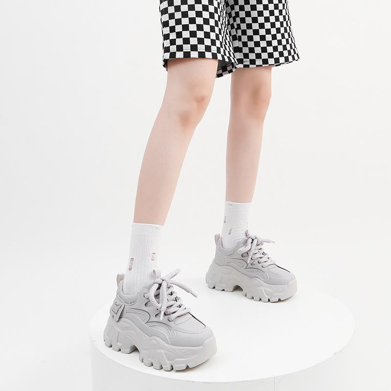 Platform Dad Shoes Women's Autumn and Winter New Muffin Shoes Casual Versatile Sports Shoes Korean Version of Platform Heightening Women's Shoes