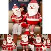 Creative Plush Santa Claus Doll With Long Legs Soft Cotton Outfit For Festive Decor