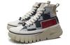 Li Ning High top Skateboard Shoes Women's Black Gray AGCR270-2