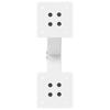 Vidaxl Coffee Table Legs, 2 Pcs, White, 30X(30-31) Cm, Steel