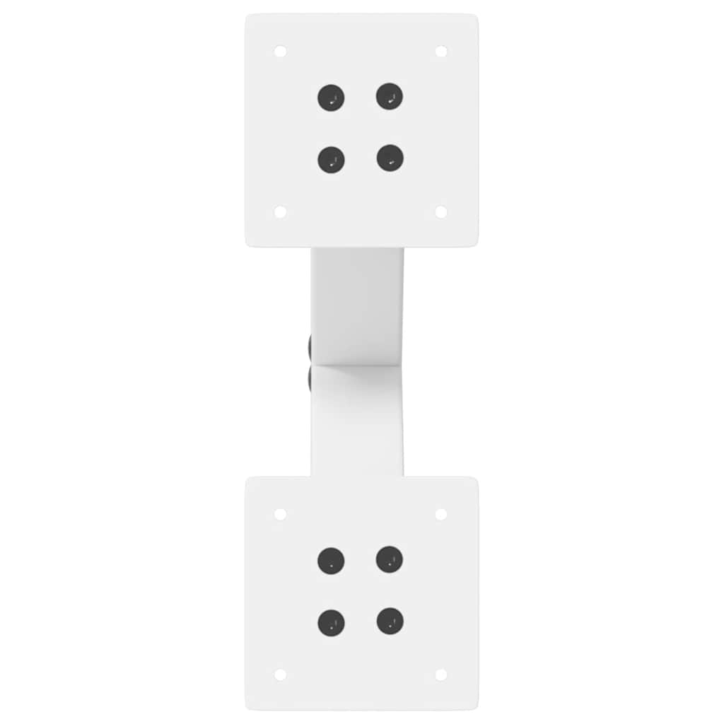 Vidaxl Coffee Table Legs, 2 Pcs, White, 30X(30-31) Cm, Steel