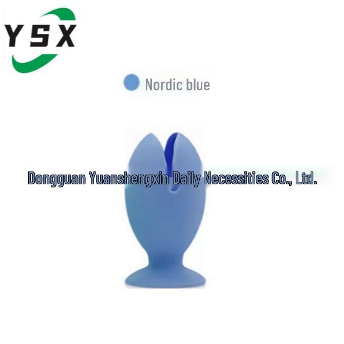 Silicone Fish Toothbrush Holder & Wall-Mount Suction Set