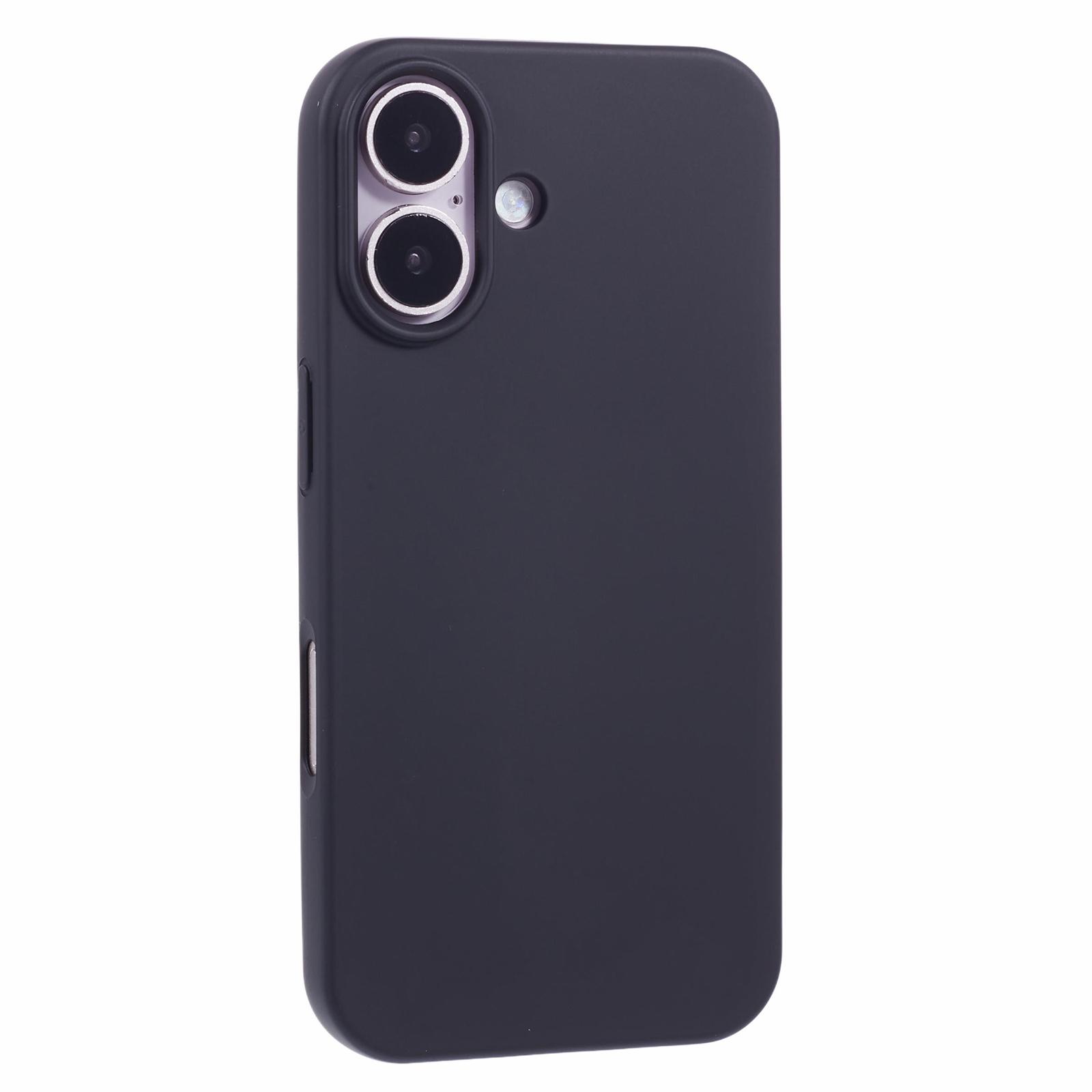 

For iPhone 16 Case Arc Edge 2.0mm TPU Protective Phone Cover Black