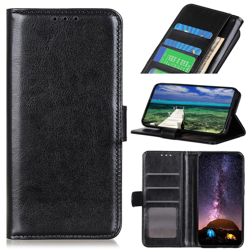 For Xiaomi 14T Case Crazy Horse Texture PU Leather Phone Stand Cover