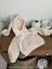 Children's Bunny Ear Lambswool Jacket - 2025 New Korean Style Warm Autumn Winter Coat for Baby Girls