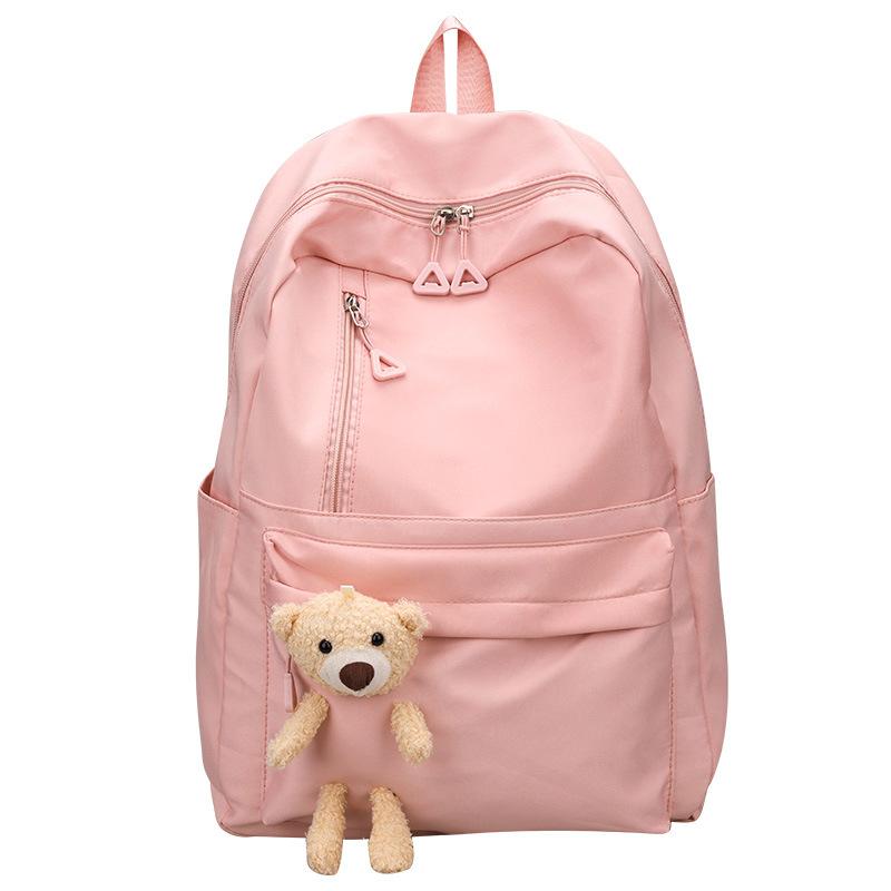 Einfacher und modischer Schulrucksack für Frauen in der Junior High School Sommer lässig einfacher Rucksack großer Rucksack